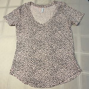 Z Supply Light Pink Leopard T Shirt
